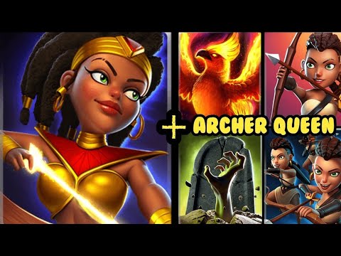 Legendary 🔥 Archer Queen 🔥 Heavy Rush Deck! Castle Crush : War Battle
