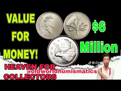 Most Valuable Top 10 CANADA 25 CENTS coin in history silver coins worth money