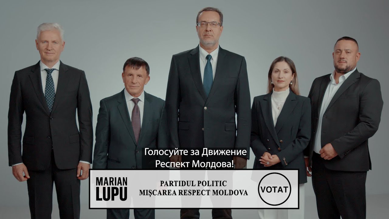 Votează echipa profesioniștilor! Votează pentru Partidul „Respect Moldova”