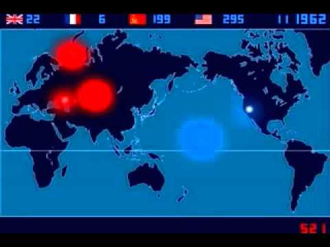 A Time-Lapse Map of Every Nuclear Explosion Since 1945 -  Isao Hashimoto