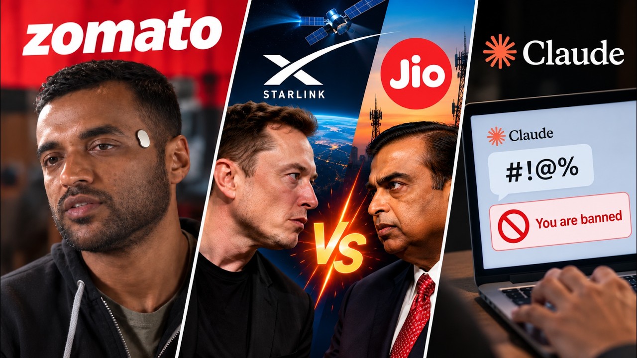 Zomato Temple Launch, Elon Musk vs Ambani, Abusing AI Now Banned?