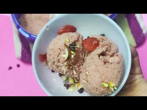 How to Make Strawberry Ice Cream Without Whipping Cream, Sugar (3-INGREDIENTS ONLY)