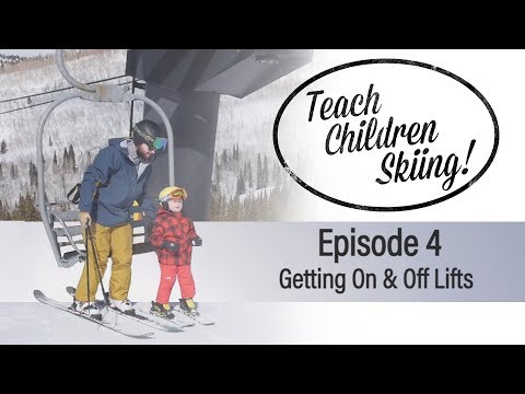 Teach Children Skiing | Episode 4 : Getting On and Off Chair Lifts