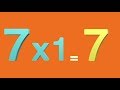 Learn Multiplication Table of Seven 7 x 1 = 7 | 7 Times Tables