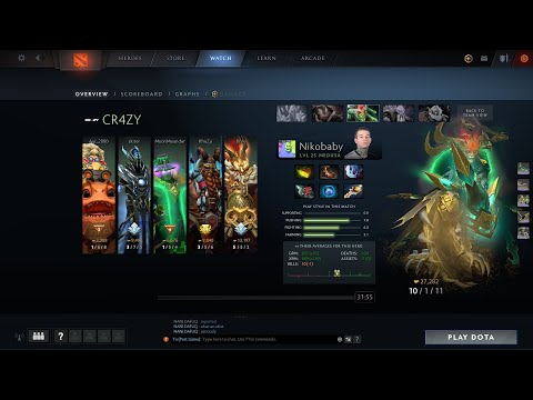 dota2carry nikobaby medusa - Carzy vs Alliance - Starladder minor
