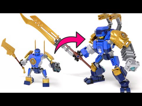 Upgrading a LEGO Ninjago Mech Suit (71805 Jay's Mech)