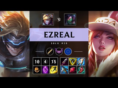 Ezreal Mid vs Akali: Killing spree - EUW Master Patch 14.24