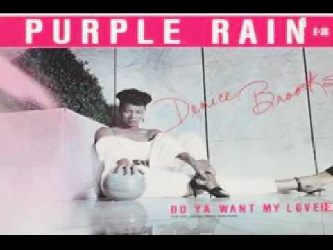 DENICE BROOKS - PURPLE RAIN ( female version with Sax-Solo ) 1991