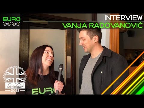 Vanja Radovanović interview (Montenegro 2018) | London Eurovision Party 2018 | Eurovoxx