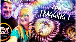 Live Zoa Fragging Demo with Ania @GalleryAquaticaTV | @ReefBuildersVideo ReefStock Australia 2022