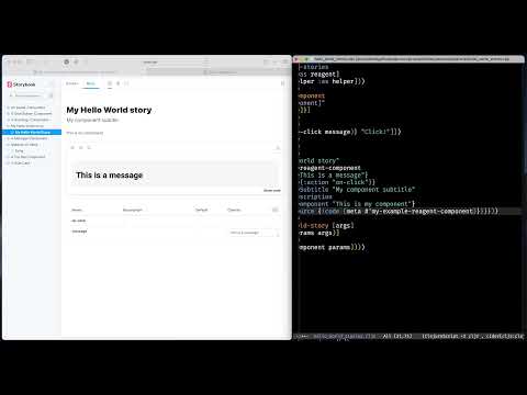 Component Driven ClojureScript with Storybook - David Vujic - reClojure 2021