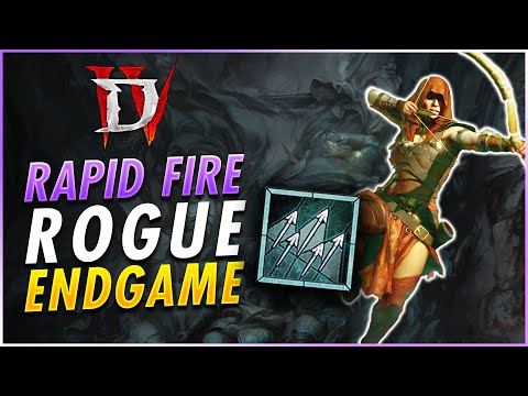 NEW Best Rogue Rapid Fire Build For End Game 50-100 Guide - Diablo 4