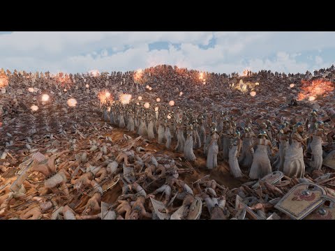 100 Cleopatra Clones vs 1 Million Egyptian Spearmen - Ultimate Epic Battle Simulator 2 | UEBS 2