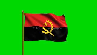 Angola Flag, Angola National Flag | Angola waving Flag | Angola Flag Green Screen | flag of Angola