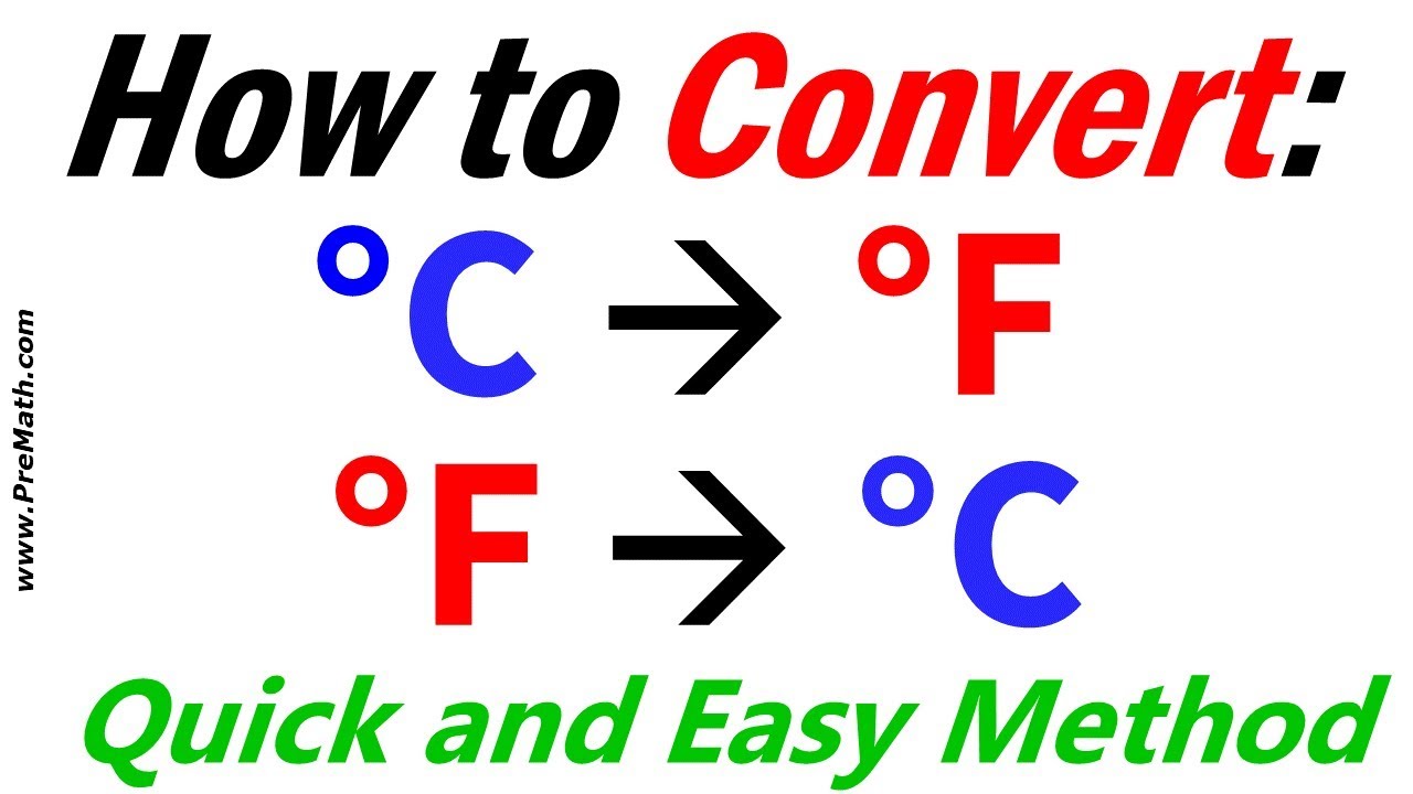 How to Convert From Fahrenheit to Celsius and Celsius to Fahrenheit - Quick and Easy Method