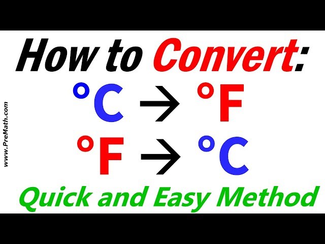 How To Convert Celsius To Fahrenheit Formula Easy