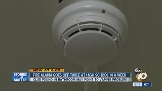 Fire alarm at high school goes off twice in a week
