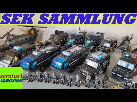 Playmobil SEK SWAT Collection Emergency Vehicles Helicopter Truck Personnel Carrier seratus1 unbo...