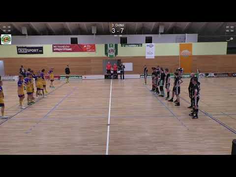 Punktspiel USV Halle Saalebiber - Unihockey Igels Dresden