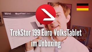TrekStor 199 Euro VolksTablet im Unboxing