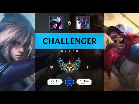 Challenger Match: Over 10.000 LP - EUW server Patch 25.15