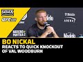 Bo Nickal Reacts to Quick KO of Val Woodburn | UFC 290 | MMA Fighting