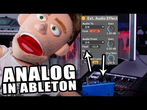 How To Use External Audio Effect in Ableton with Analog Hardware Video