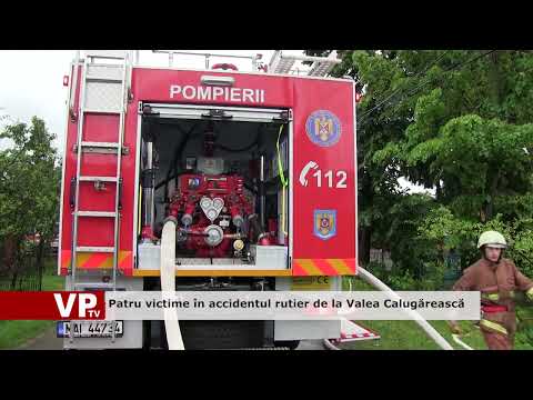 Patru victime în accidentul rutier de la Valea Calugărească
