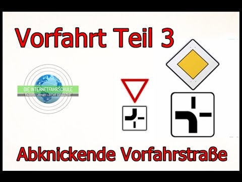 Vorfahrt Teil 3 - Abknickende Vorfahrtstraße - Fahrstunde - Prüfungsfahrt