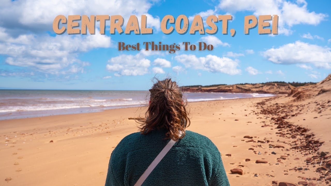 Cavendish Beach & red sandstone cliffs
