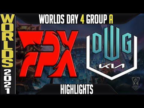 FPX vs DK Highlights | Worlds 2021 Day 4 Group A | FunPlus Phoenix vs Damwon KIA