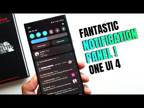 Notification panel features and animations One Ui 4.0 !