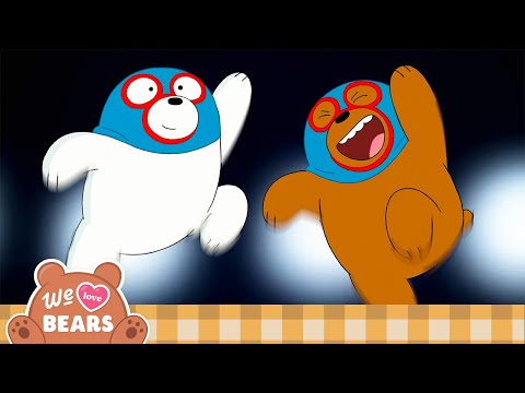 Baby Bears in Wrestling Action | We Bare Bears | Cartoon Network