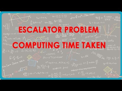 Escalator Problem   Computing time taken