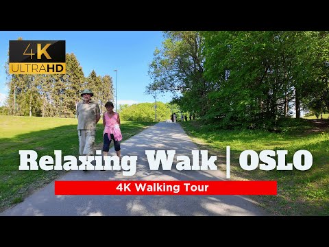 Peaceful Walk in Oslo | 4K Walking Tour | Norway