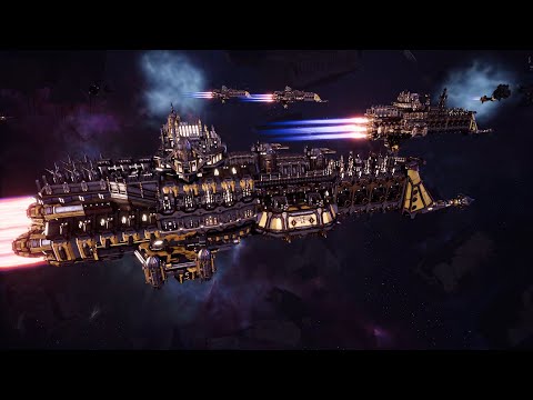Imperial Navy vs Orks - Classic Battle - Battlefleet Gothic Armada 2