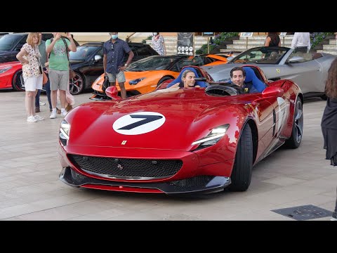 BEST SUPERCARS Monaco - Ferrari Monza SP2, SF90, 488 Pista x3, Lamborghini Aventador SV, Huracan