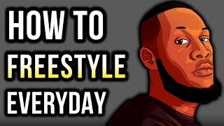 How To FREESTYLE RAP For BEGINNERS: 3 Quick Tips For Daily Practice