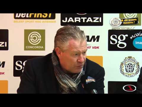 Persbabbel Peter Maes na Lokeren - Mouscron 1-0