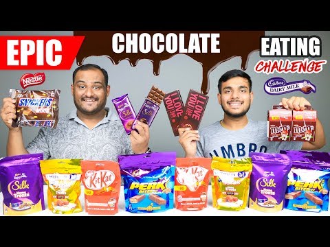 EPIC CHOCOLATE EATING CHALLENGE | Dairy Milk Silk Chocolate Eating Competition | Food Challenge