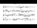 Charlie Parker – Bird of Paradise (Eb) Transcription