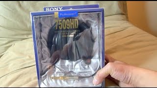 Video thumbnail for Genuine Sony MDR-7509HD headphones unboxing by Hi-Fi Insider