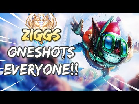 3x CHALLENGER 1 SHOTS enemy team with ZIGGS bot