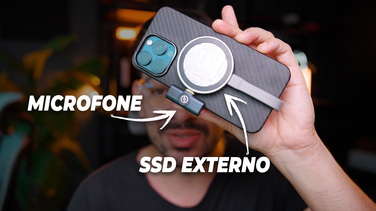 AGORA SIM!!! SSD Externo + Microfone no iPhone com esse acessório PERFEITO!