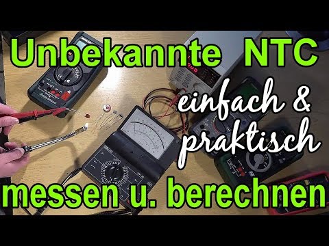 NTC functionality, calculation and measurement - even unknown NTC resistance (How to, Tutorial)