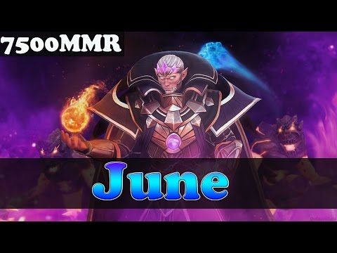 Dota 2 - June 7500 MMR plays Invoker vol 3 - Ranked Match Gameplay