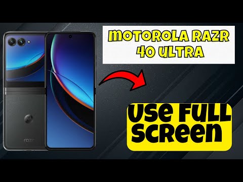 Use Full Screen Motorola Razr 40 Ultra || How to use full screen || Full screen settings