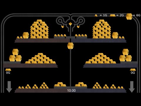 The Gold Battle 2 - Pusher Game - in Algodoo
