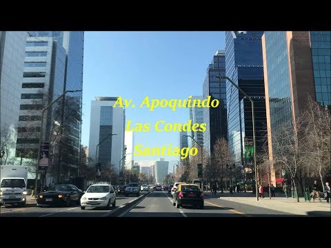 Avenida Apoquindo em Las Condes em Santiago, Chile