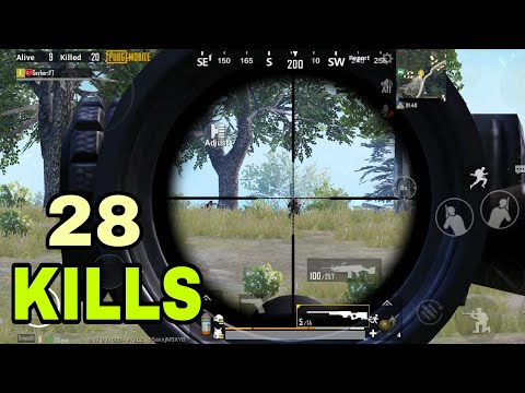 MEIZU 16TH |  SNIPER MASTER! | M249+AWM = 28 KILLS | PUBG MOBILE